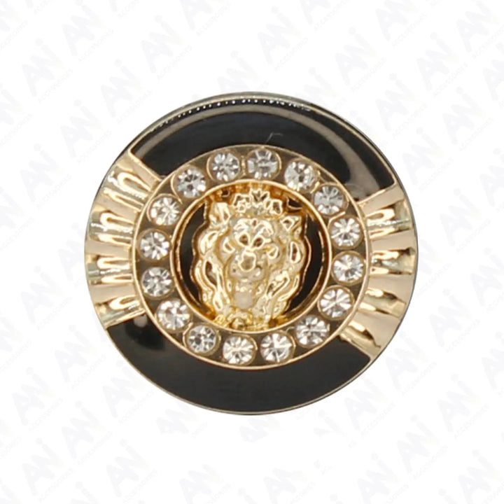 Lion Rhinestone Shirt Buttons | 14mm(22L) & 18mm(28L)