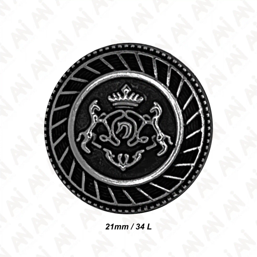 Royal Insignia Metal Buttons | 18mm & 21mm
