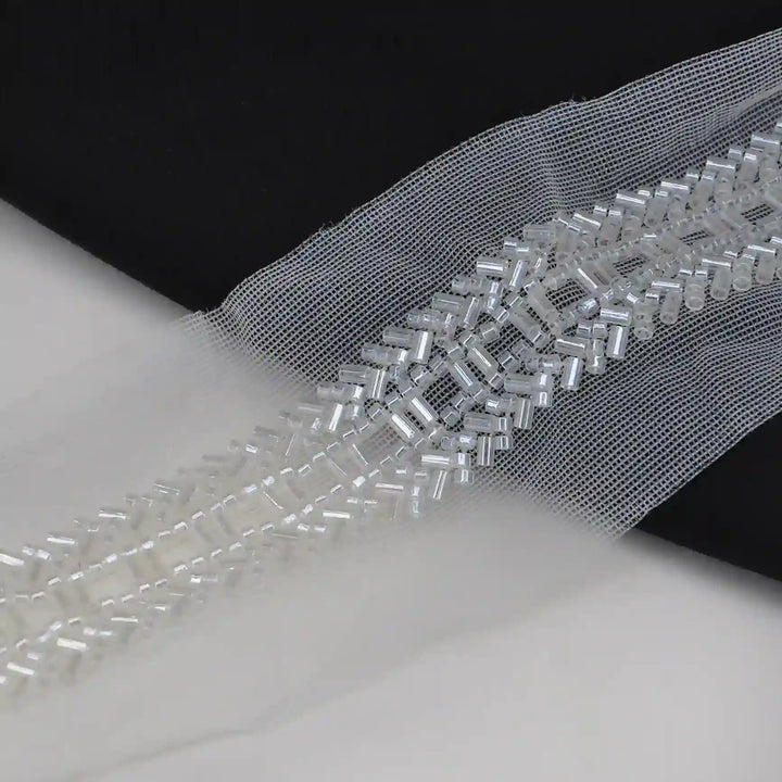 Glass Beaded Lace Trim - Cutdana