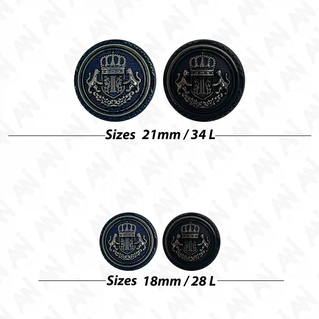 Elegant Anchor Style Metal Buttons