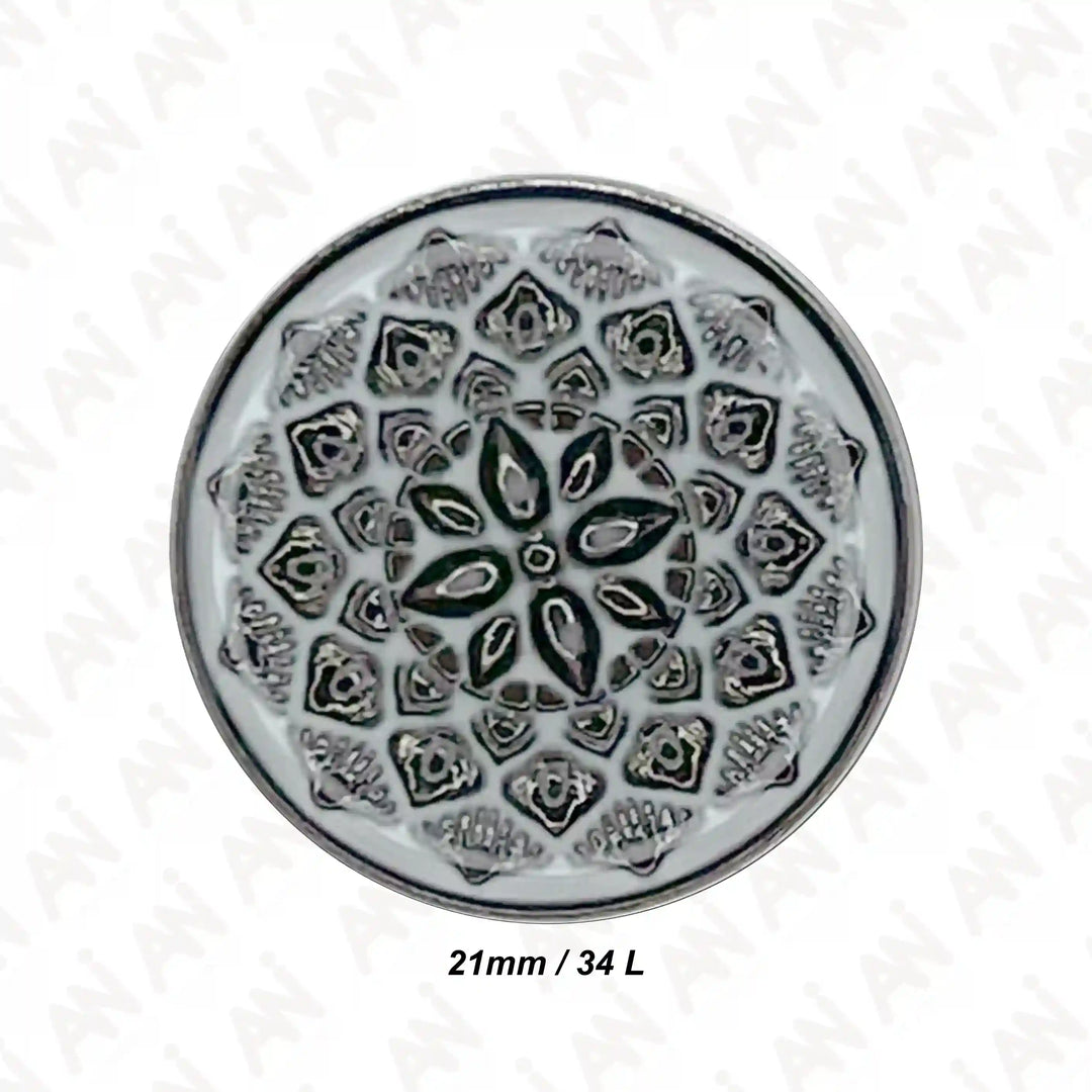 Embossed Inspire Metal Button