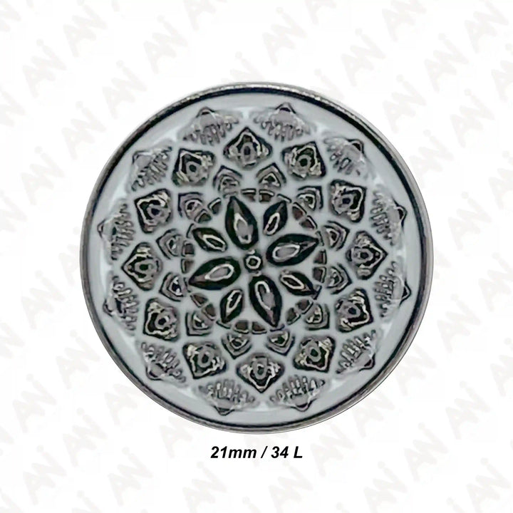 Embossed Inspire Metal Button