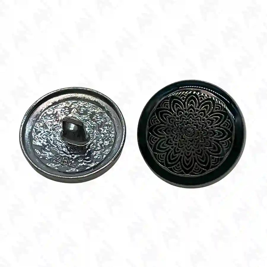 Mandala Shank Metal Button | 18mm(28L) & 21mm(34L)