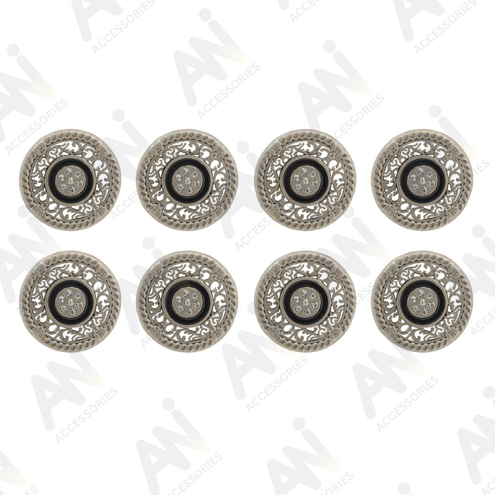 Decorative Gold Buttons for Garments and Accessories