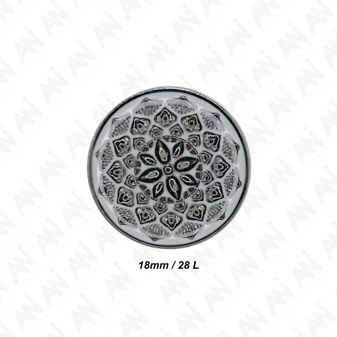Embossed Inspire Metal Button