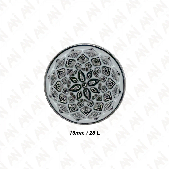 Embossed Inspire Metal Button
