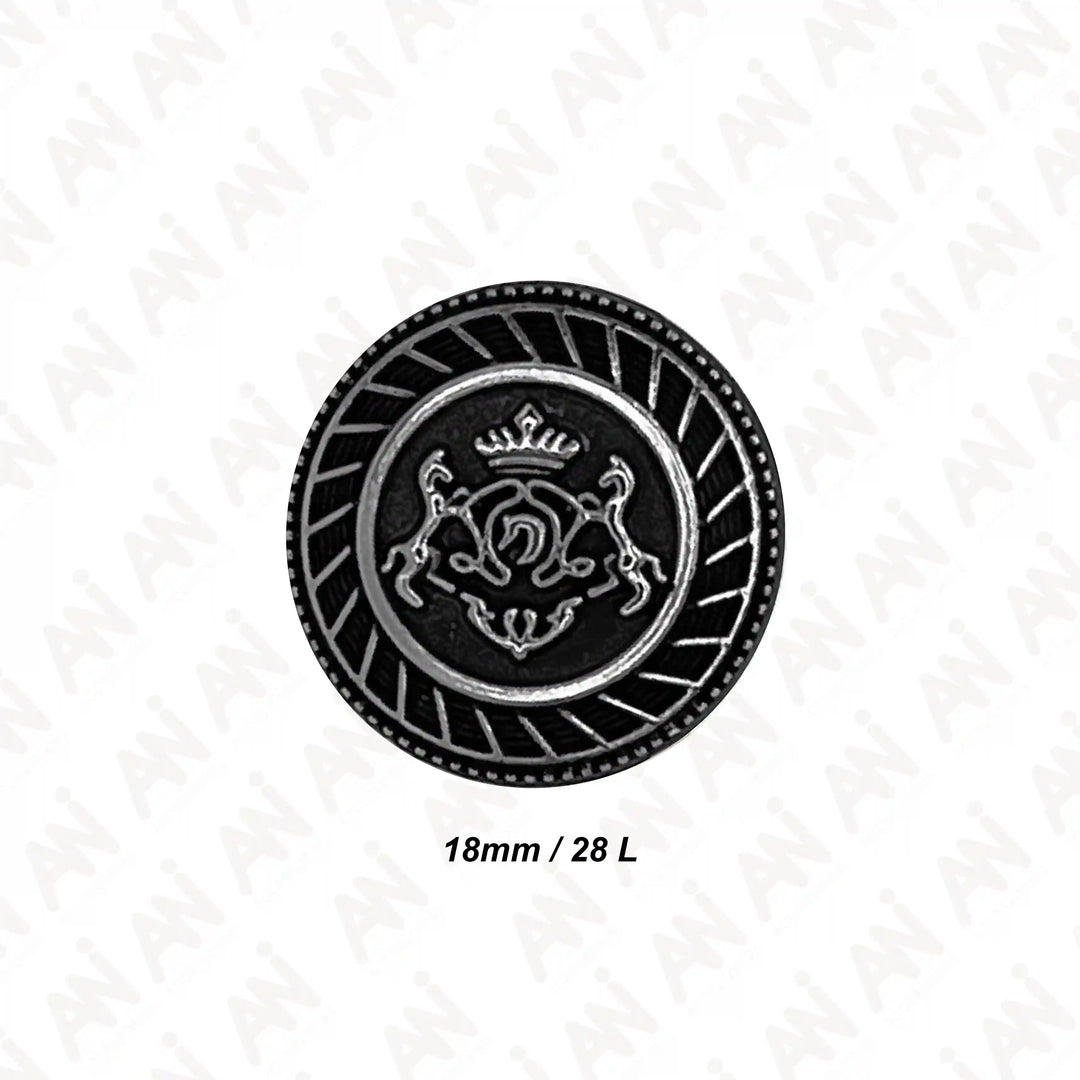Royal Insignia Metal Buttons | 18mm & 21mm