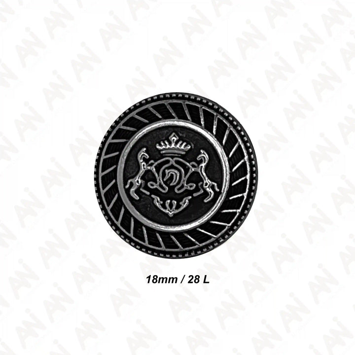 Royal Insignia Metal Buttons | 18mm & 21mm