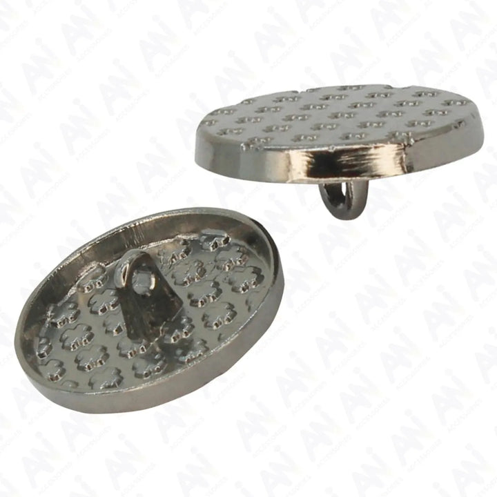 Crosshatch Metal Buttons | 18mm(28L) & 21mm(34L)