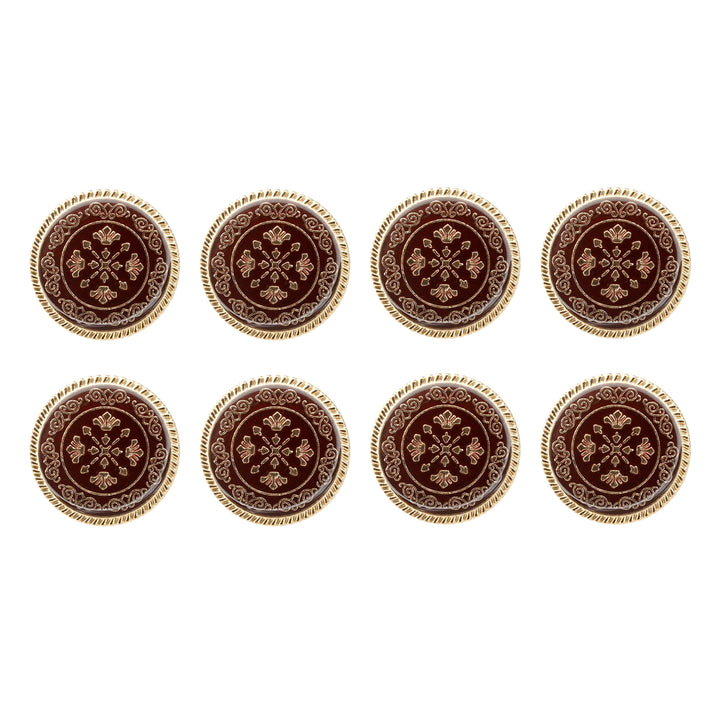 Ornate Snowflake Metal Buttons ( Pack of 8 Buttons)