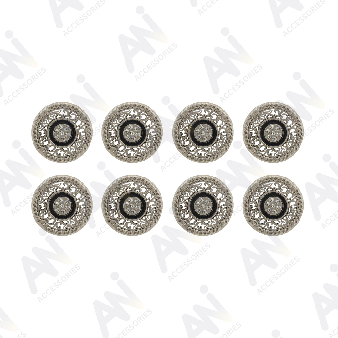 Decorative Gold Buttons for Garments and Accessories