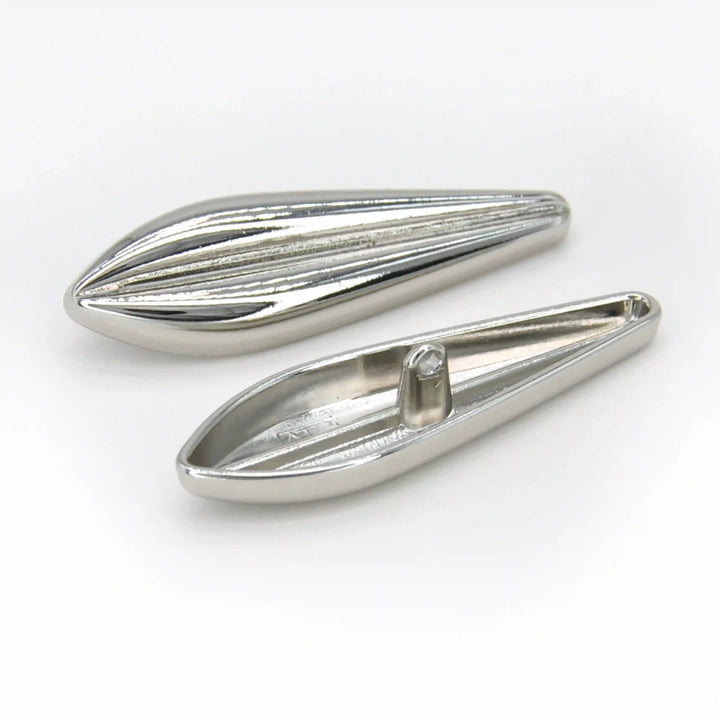 Metallic Teardrop Metal Button | 50mm & 24mm