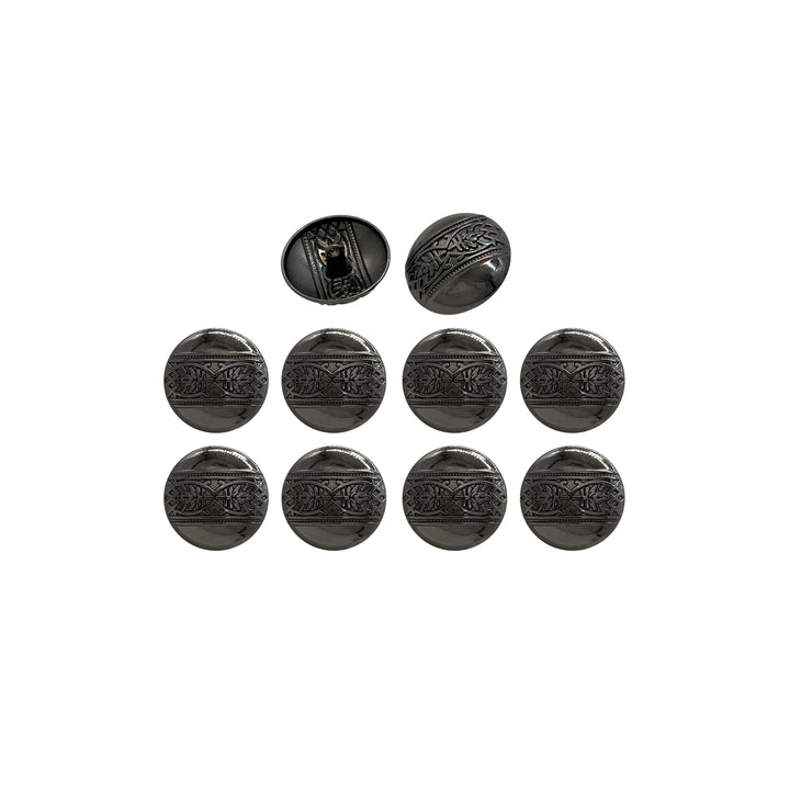 Etched Design Metal Buttons