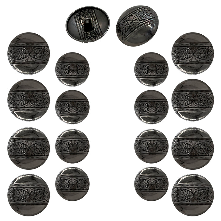 Etched Design Metal Buttons