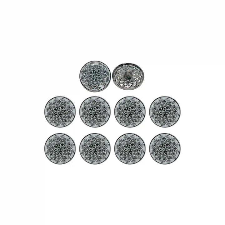 Embossed Inspire Metal Button