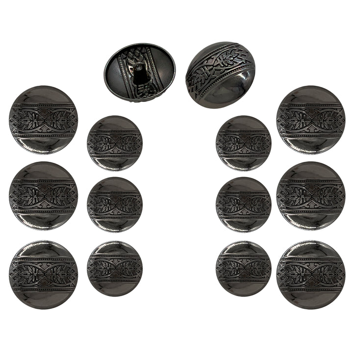 Etched Design Metal Buttons