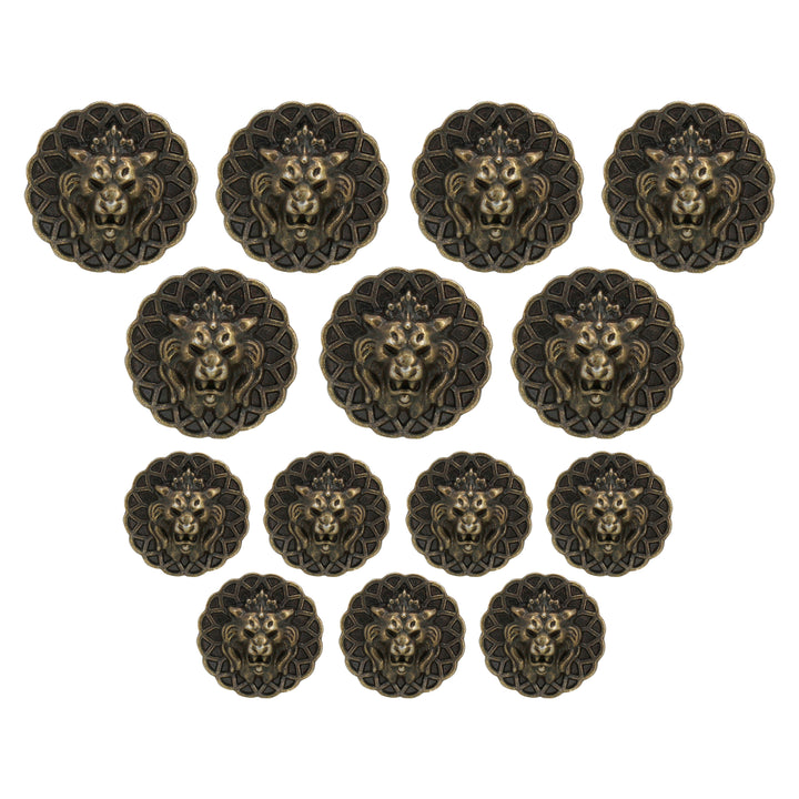 Lion Head Buttons for Clothing and Accessories