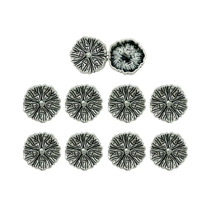 Blooming Beauty Metal Buttons | 18m, 20mm, 23mm