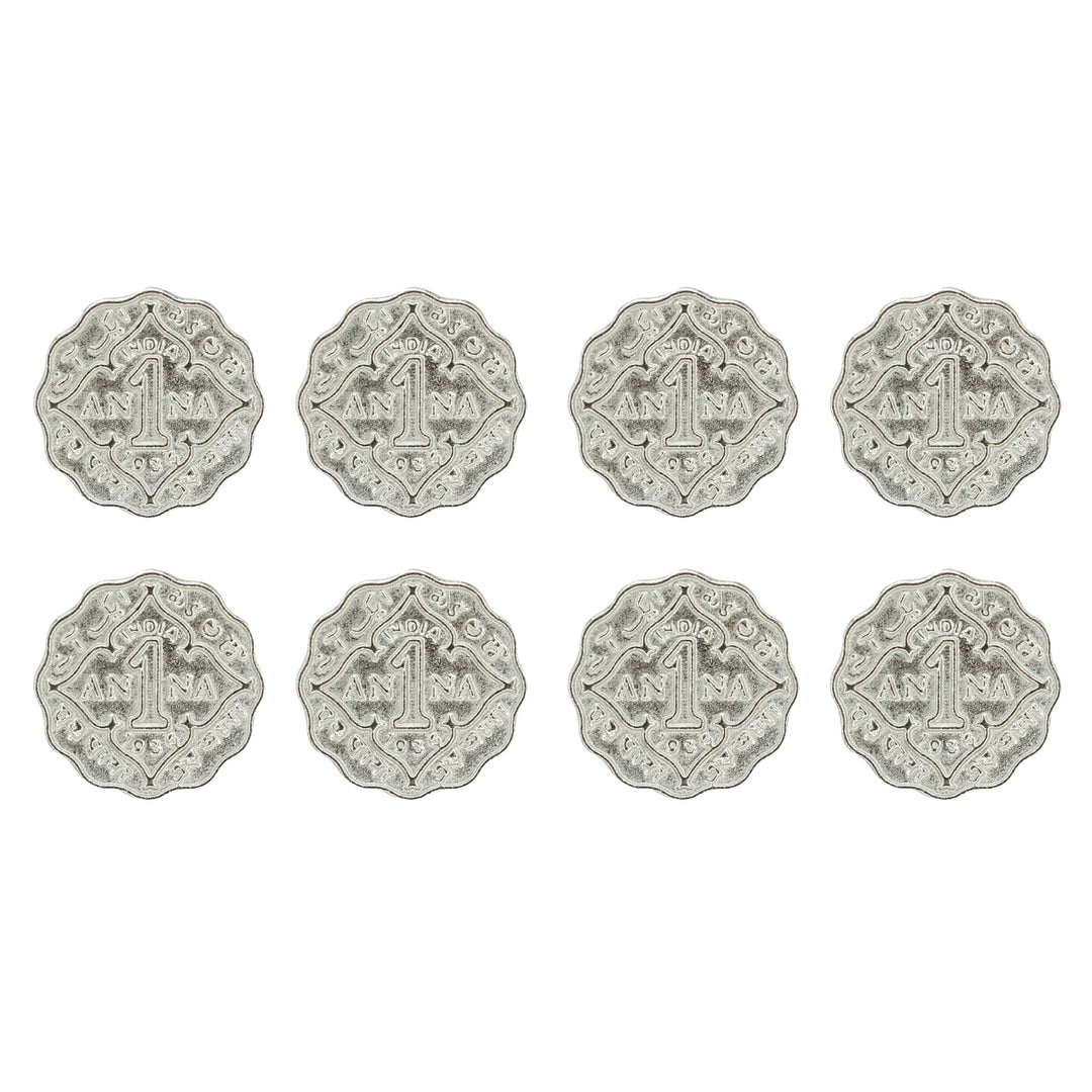 1 Anna Metal Coin Buttons