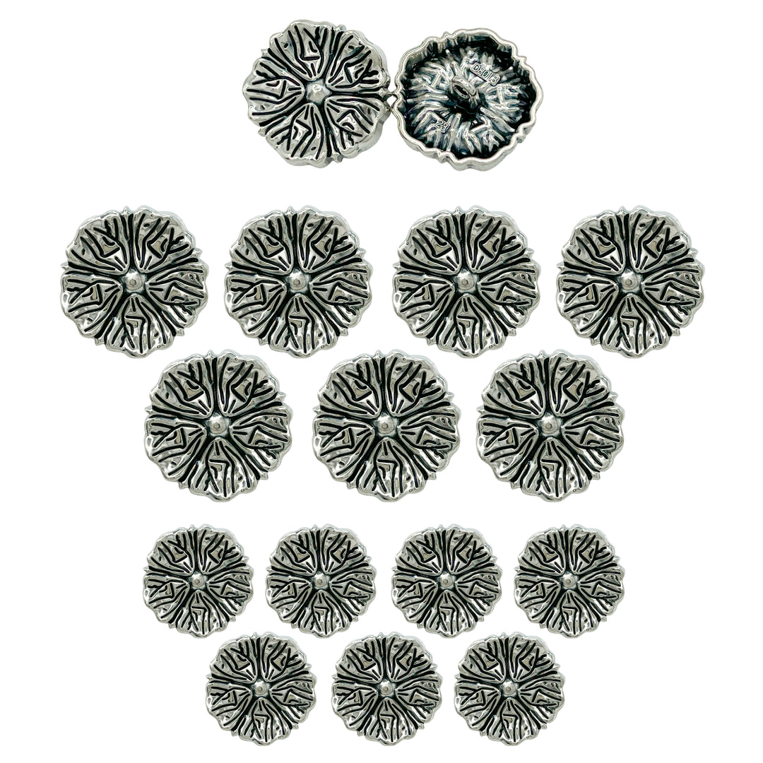 Blooming Beauty Metal Buttons