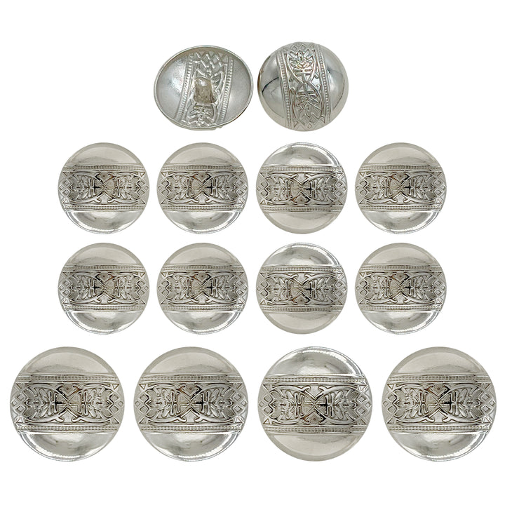 Etched Design Metal Buttons