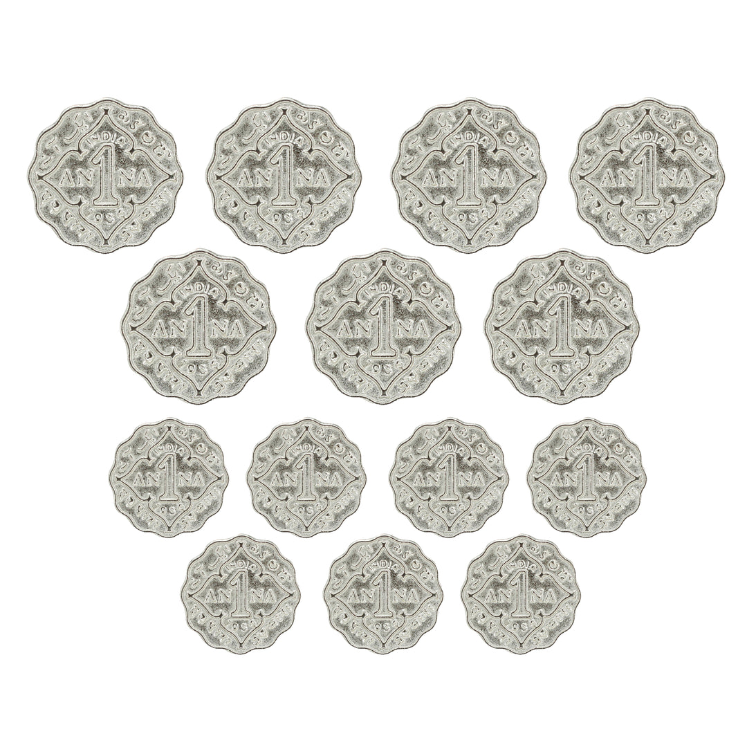 1 Anna Metal Coin Buttons