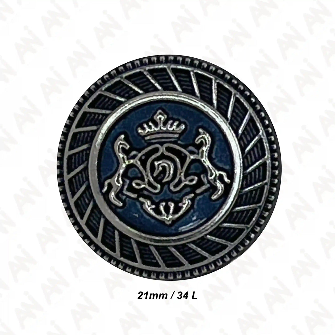 Royal Insignia Metal Buttons | 18mm & 21mm