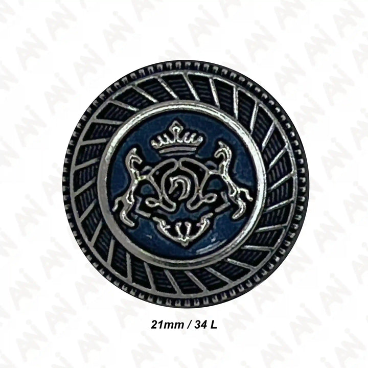 Royal Insignia Metal Buttons | 18mm & 21mm