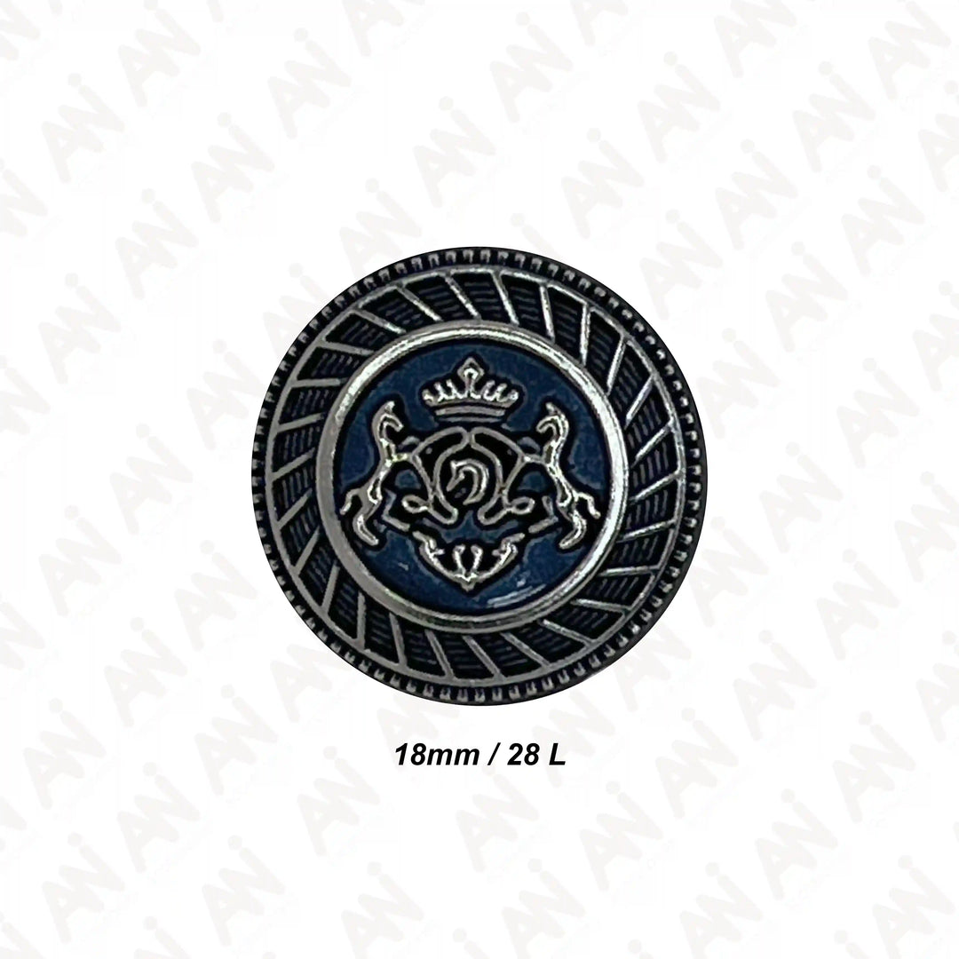 Royal Insignia Metal Buttons | 18mm & 21mm
