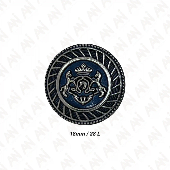 Royal Insignia Metal Buttons | 18mm & 21mm