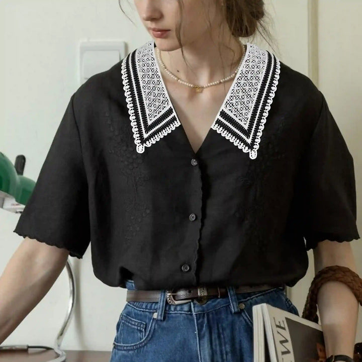 Lace Applique Detachable Collar for Adult & Kids