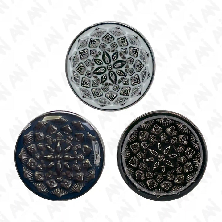 Embossed Inspire Metal Button