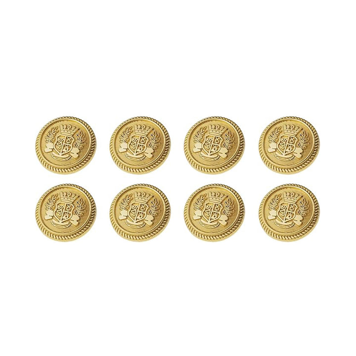 Royal Crest Antique Gold Metal Buttons