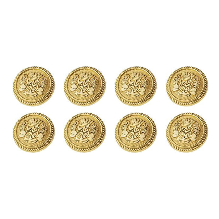 Royal Crest Antique Gold Metal Buttons