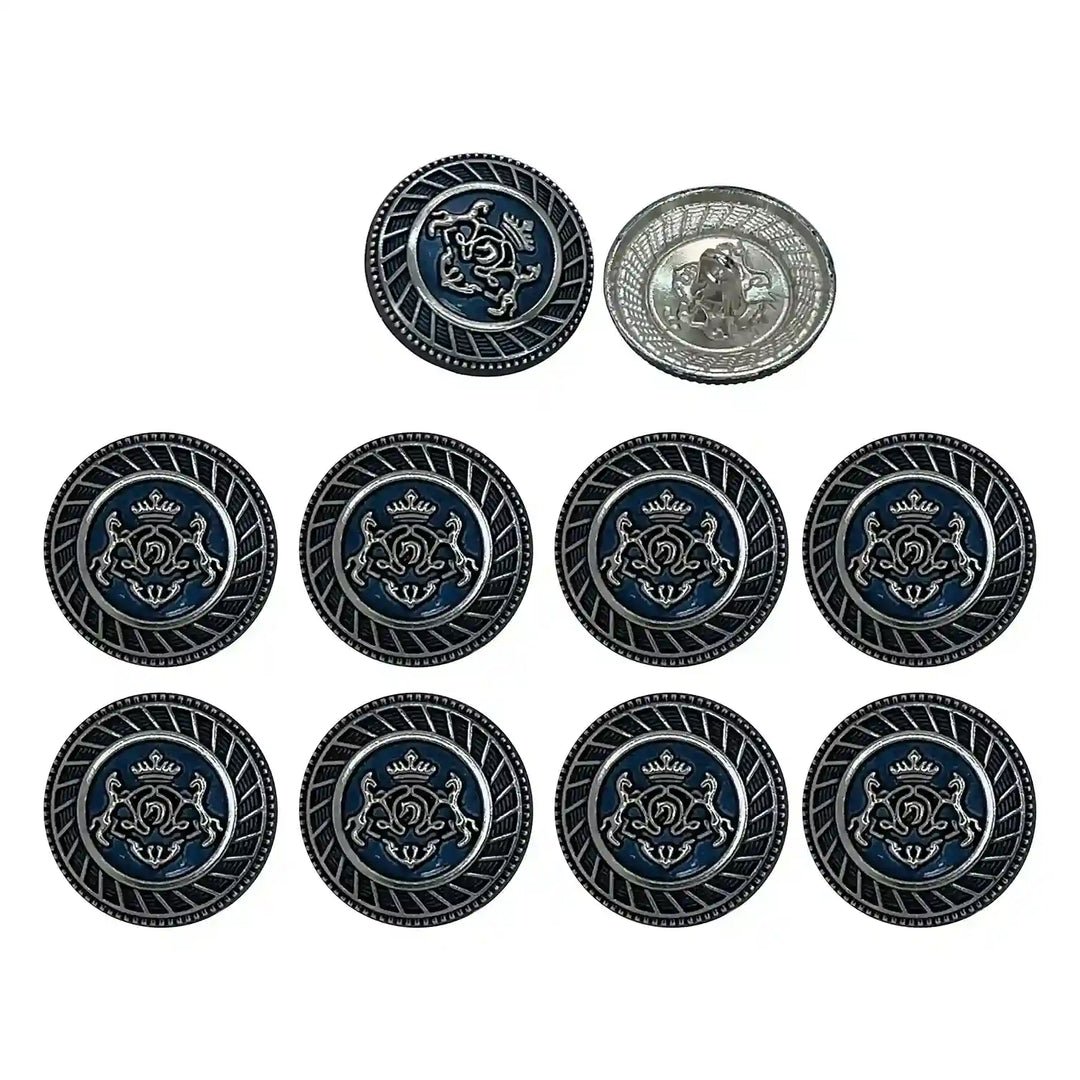 Royal Insignia Metal Buttons | 18mm & 21mm