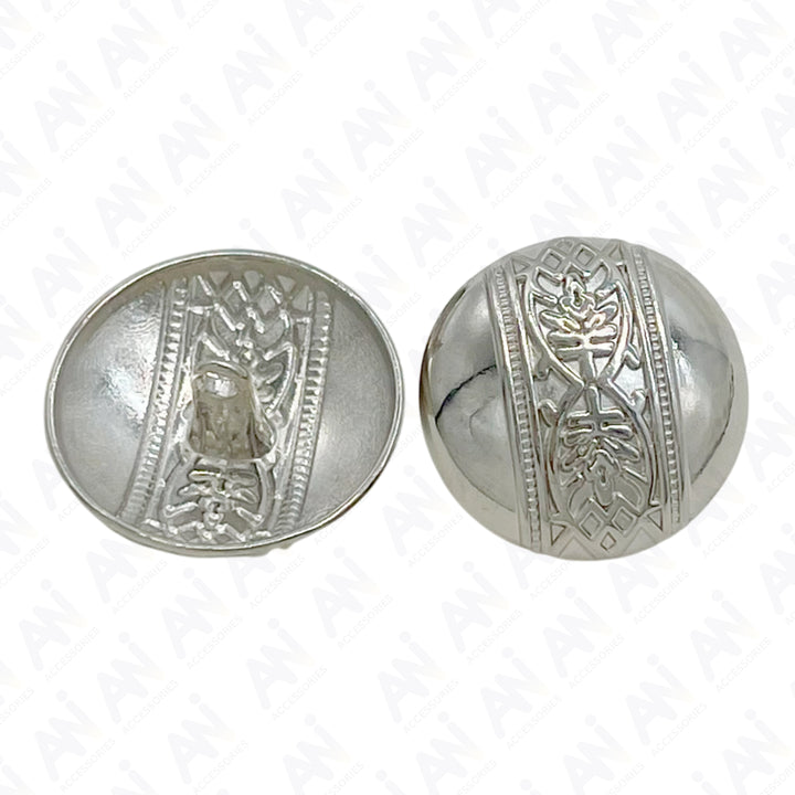 Etched Design Metal Buttons