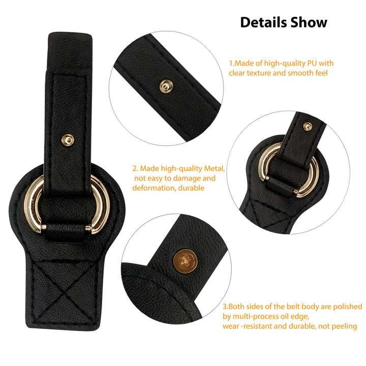 Leatherette Buckle with Ring