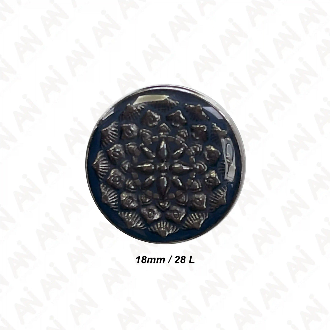 Embossed Inspire Metal Button