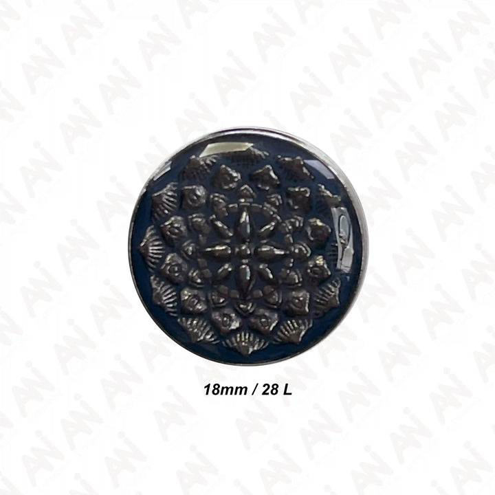 Embossed Inspire Metal Button