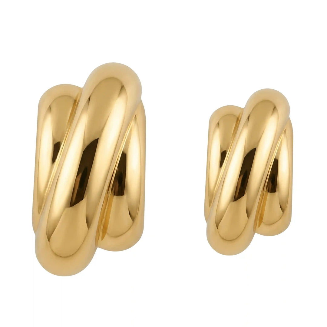 Gold Twisted Dome Metal Buckle| Sizes 4.2 & 4.5 cm