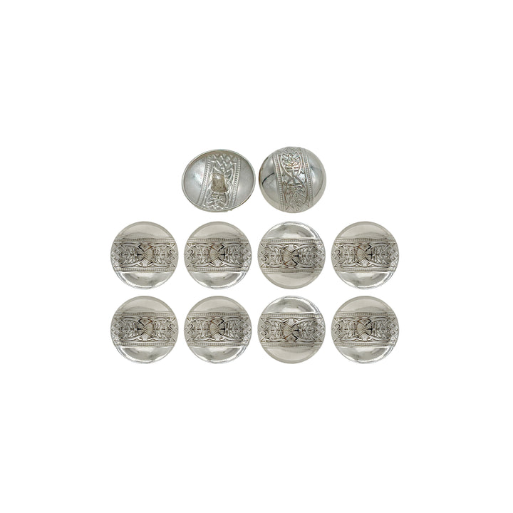 Etched Design Metal Buttons