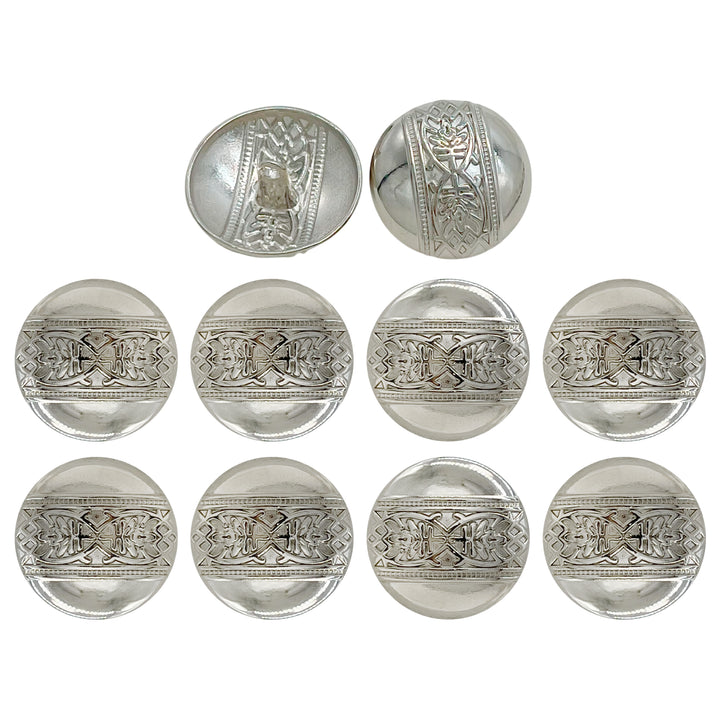 Etched Design Metal Buttons