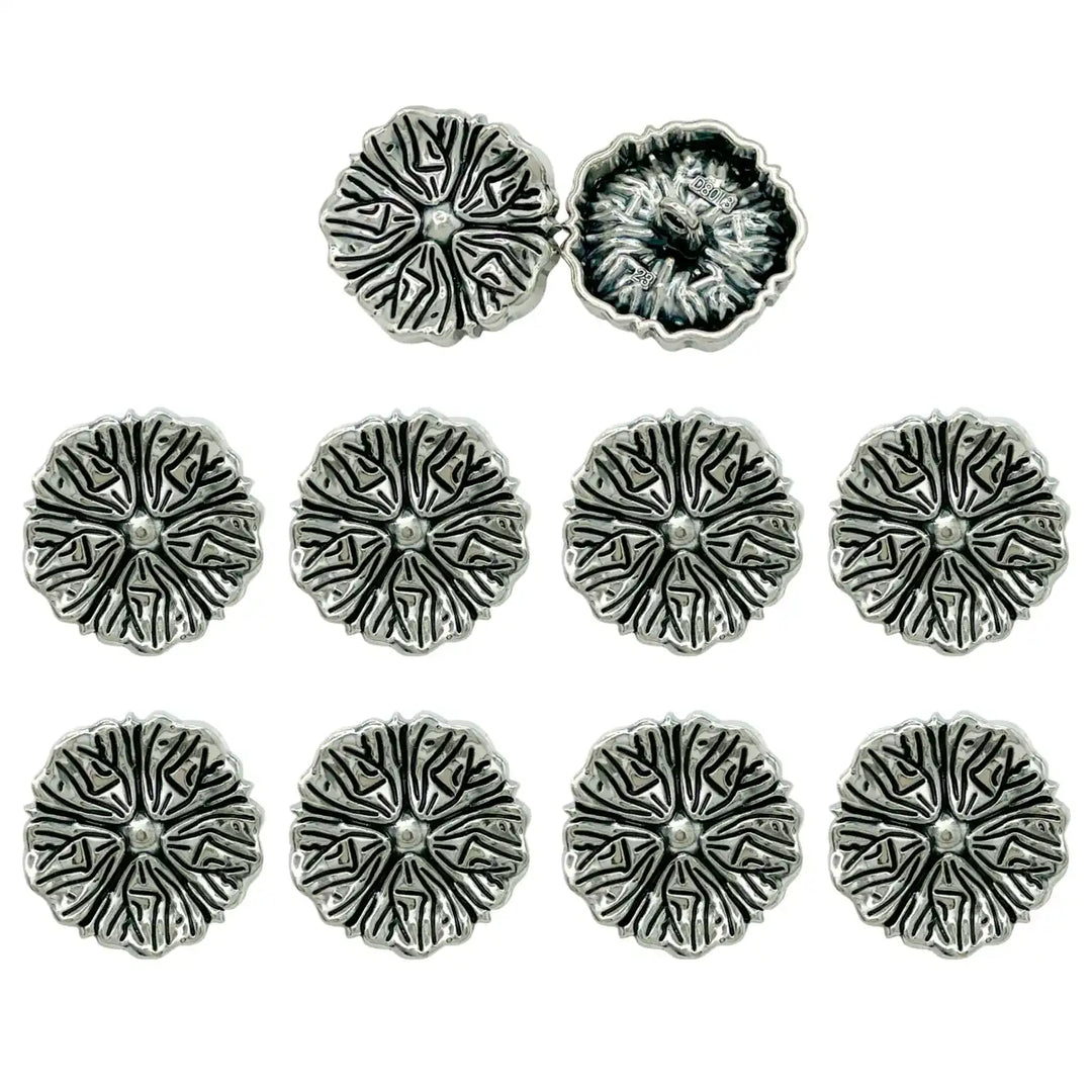 Blooming Beauty Metal Buttons | 18m, 20mm, 23mm
