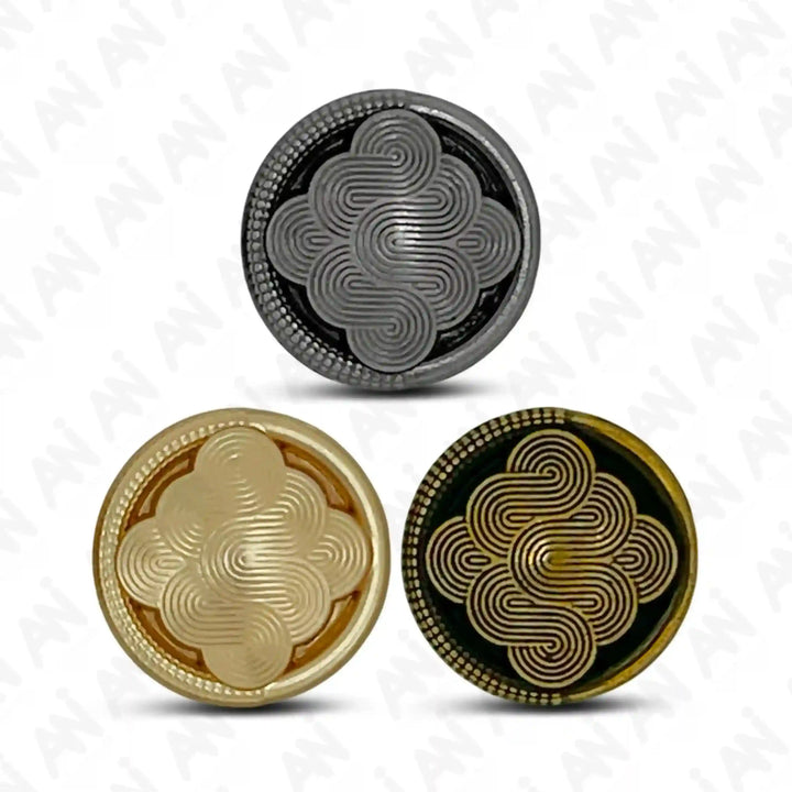 Intricate Line 11mm Shirt Button
