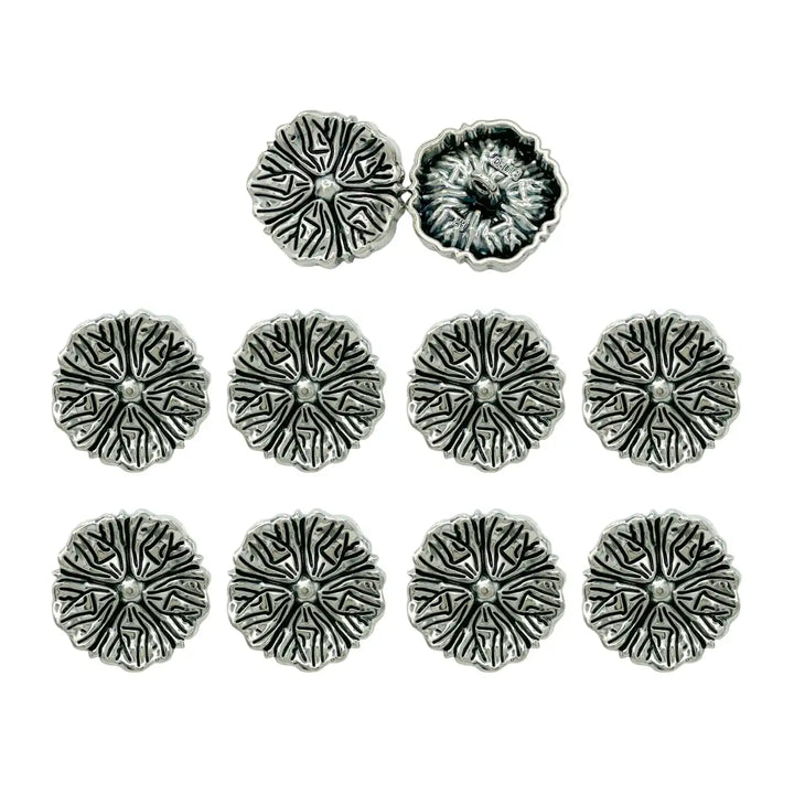 Blooming Beauty Metal Buttons | 18m, 20mm, 23mm
