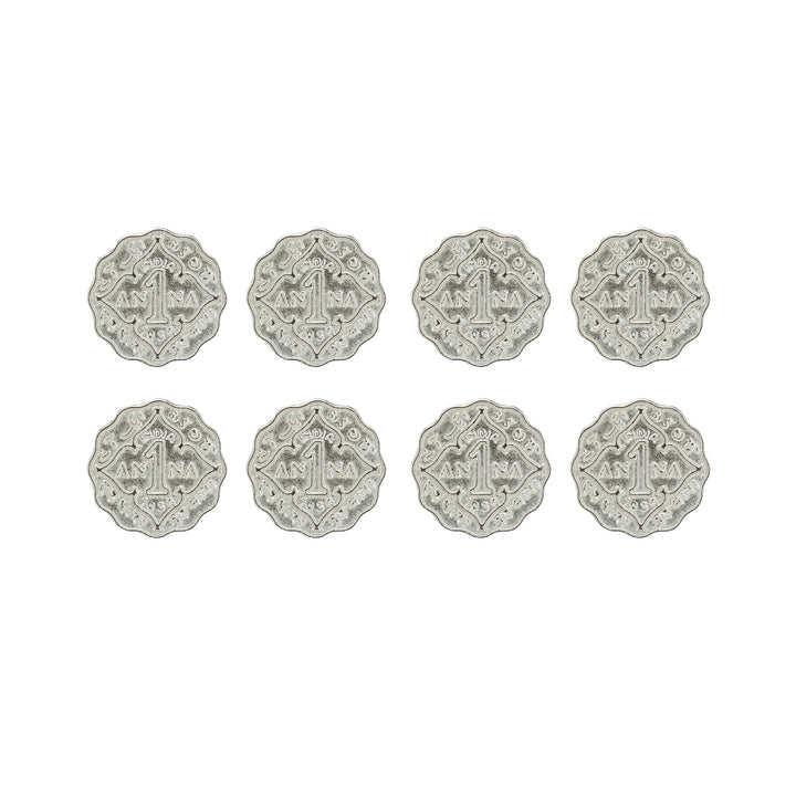 1 Anna Metal Coin Buttons