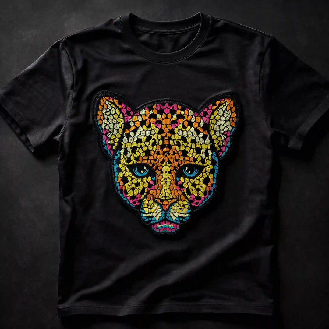 Stained Glass Leopard Patch