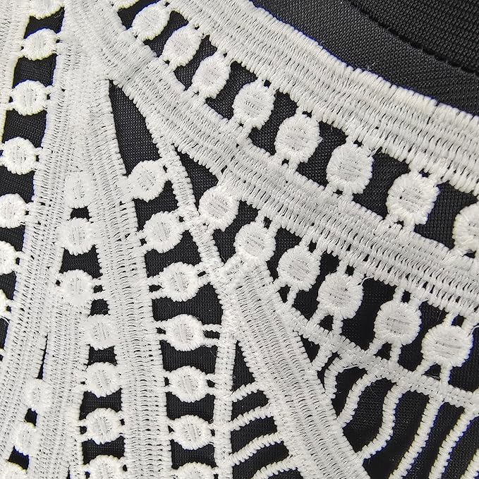 Close-up of large neckline by Ani Accessories highlighting fine stitching and premium craftsmanship on women’s apparel