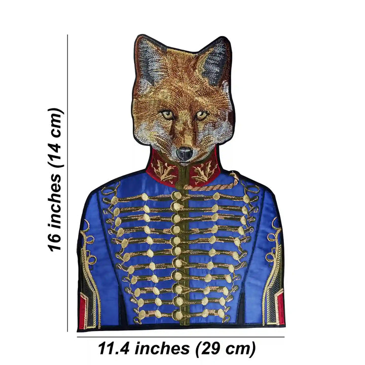 Fox Embroidery Sew Patch