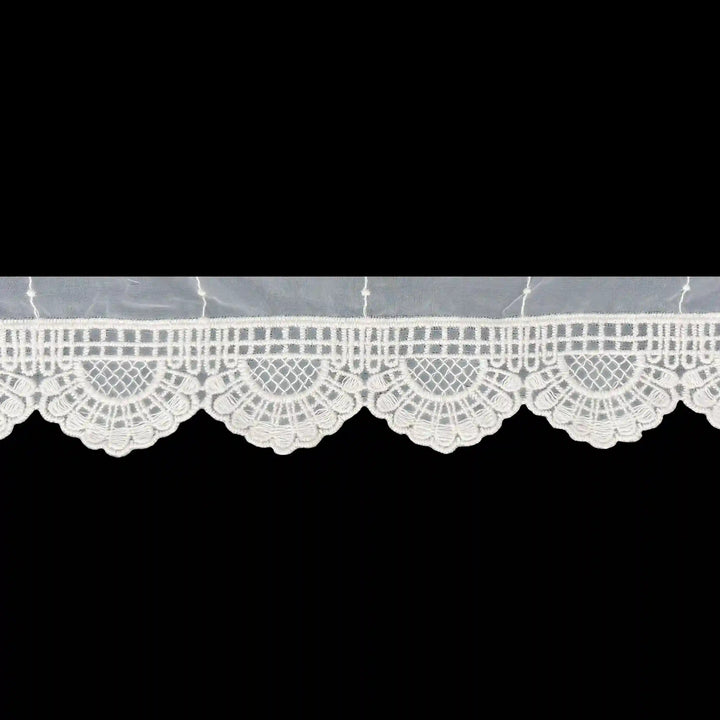 Scalloped Organza Lace | 2 Meters | SKU-CE-11